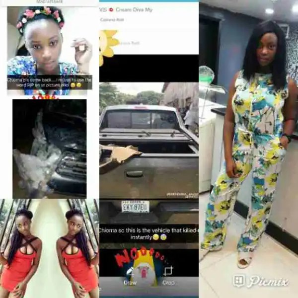Pretty Young Lady Killed After Being Involved In A Ghastly Motor Accident Photos